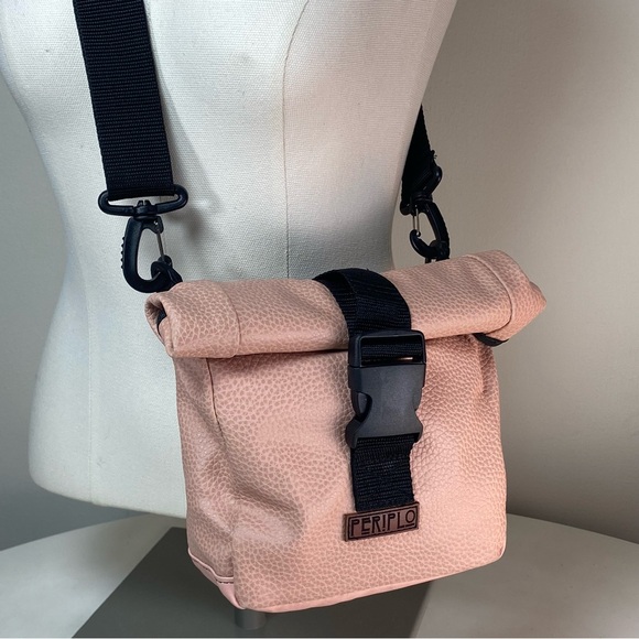 Periplo Handbags - PERIPLO Santiago, Chile Handmade Crossbody Sling Outdoor Travel Bag Blush Pink